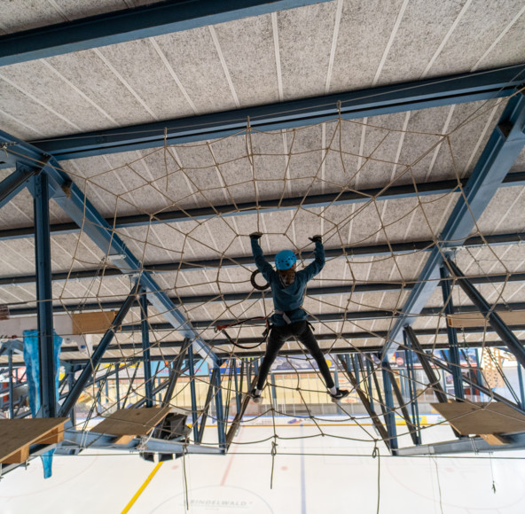 <p>Ziplines, swings, and over 160 obstacles are waiting to be discovered at the Interlaken Rope Park.<br>&nbsp;</p>